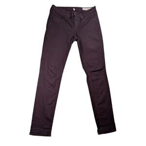 Rag & Bone The Legging Skinny Jeans Womens 29 Burgundy Stretch Made in USA